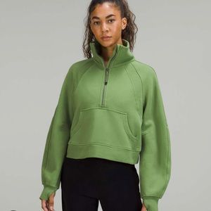 Lululemon 1/2 zip cropped scuba xs/s